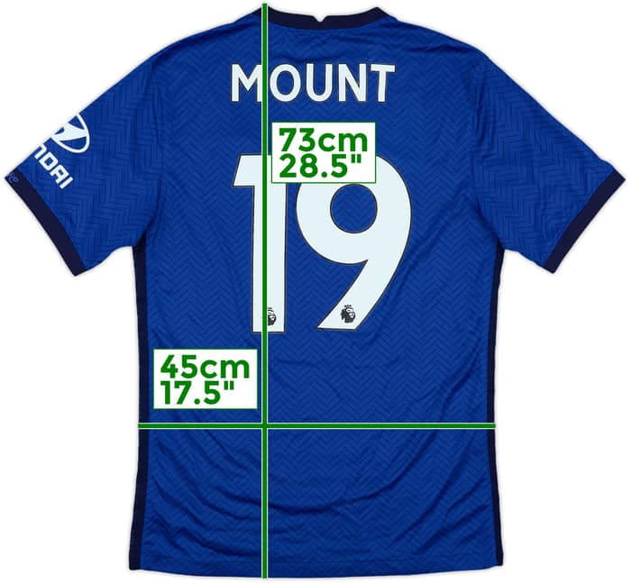 2020-21 Chelsea Home Shirt Mount #19 - 6/10 - (S)