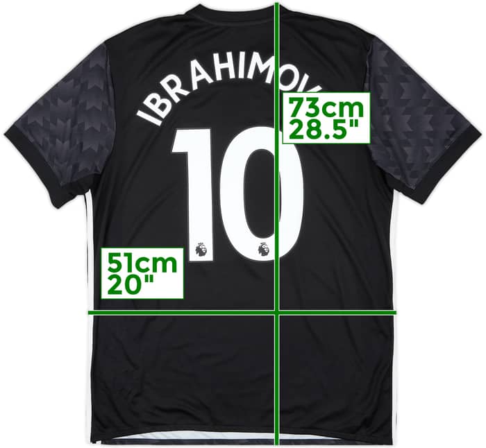 2017-18 Manchester United Away Shirt Ibrahimovic #10 - 7/10 - (L)