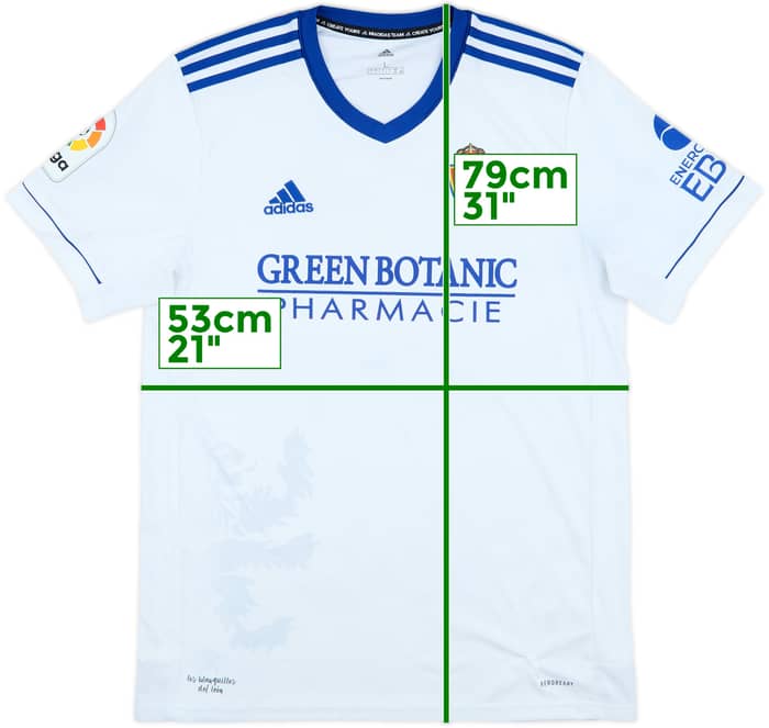 2021-22 Real Zaragoza Home Shirt - 6/10 - (L)