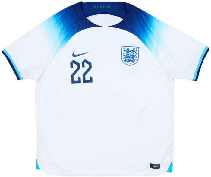2022-23 England Home Shirt Bellingham #22 - 8/10 - (XL)