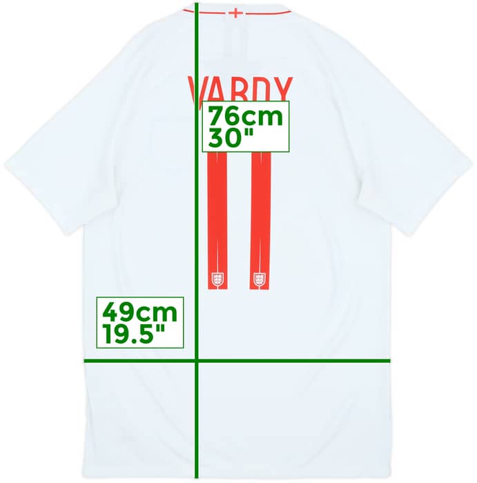 2018-19 England Home Shirt Vardy #11 - 8/10 - (M)