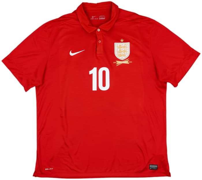 2013 England Away 150th Anniversary Shirt Rooney #10 - 8/10 - (XXL)