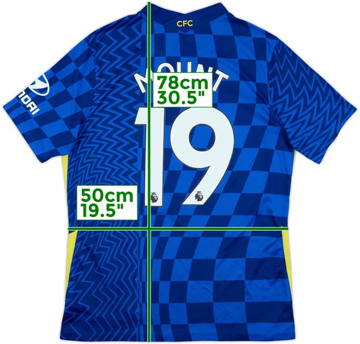 2021-22 Chelsea Home Shirt Mount #19 - 8/10 - (L)