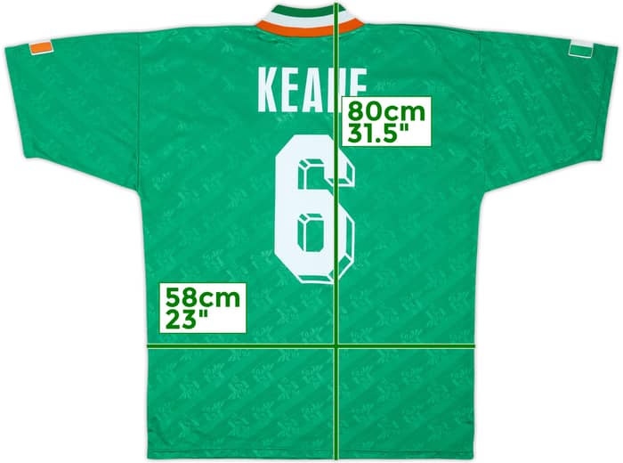 1994 Ireland Home Shirt Keane #6 - 8/10 - (M/L)