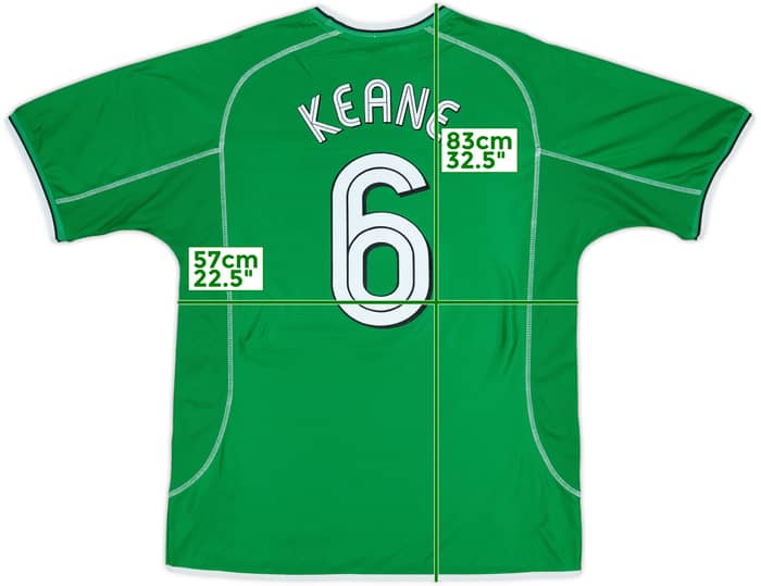2001-03 Ireland Home Shirt Keane #6 - 7/10 - (XL)