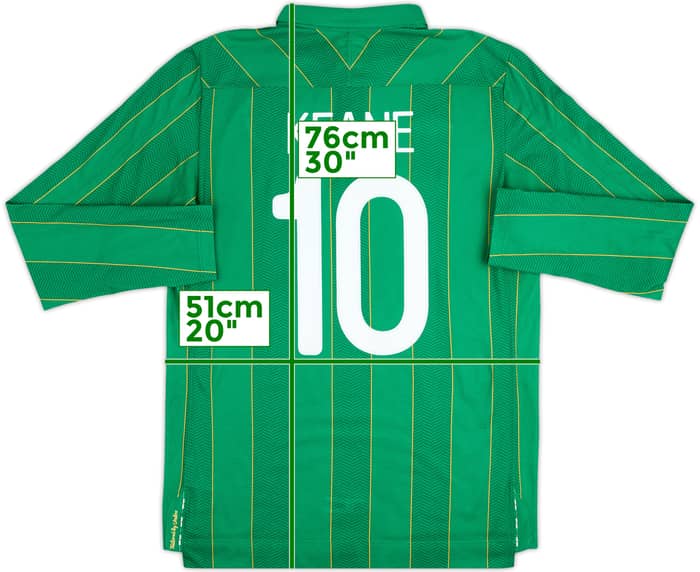 2011-12 Ireland Home L/S Shirt Keane #10 - 7/10 - (M)