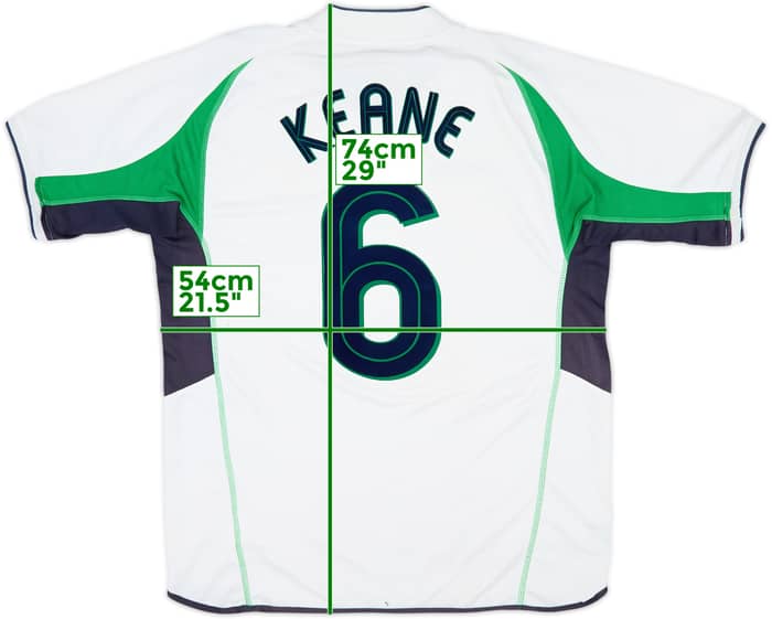 2002-03 Ireland Away Shirt Keane #6 - 5/10 - (L)
