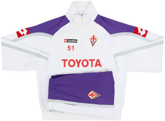 2007-08 Fiorentina Player Issue Lotto 1/4 Zip Tracksuit #51 - 7/10 - (M)
