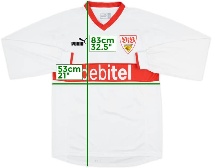 2003-04 Stuttgart Home L/S Shirt #14 - 5/10 - (XL)