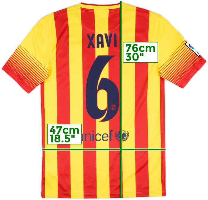 2013-15 Barcelona Away Shirt Xavi #6 (S)