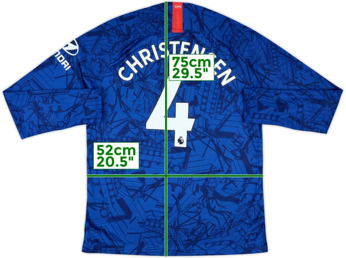 2019-20 Chelsea Home L/S Shirt Christensen #4 - 7/10 - (L)