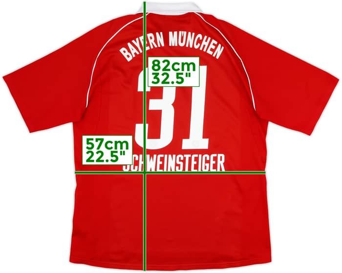 2005-06 Bayern Munich Home Shirt Schweinsteiger #31 - 5/10 - (XL)
