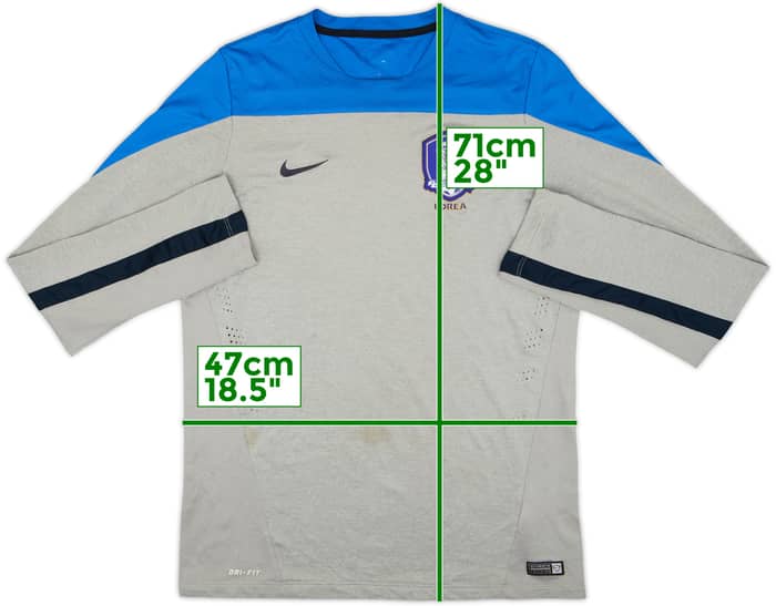 2014-15 South Korea Nike Player Issue Training L/S Shirt - 6/10 - (XL)