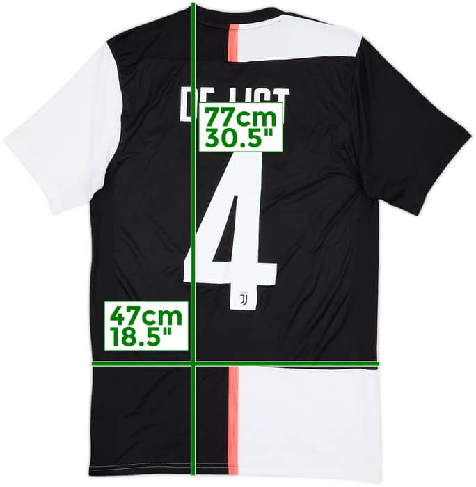 2019-20 Juventus Home Shirt De Ligt #4 - 6/10 - (S)