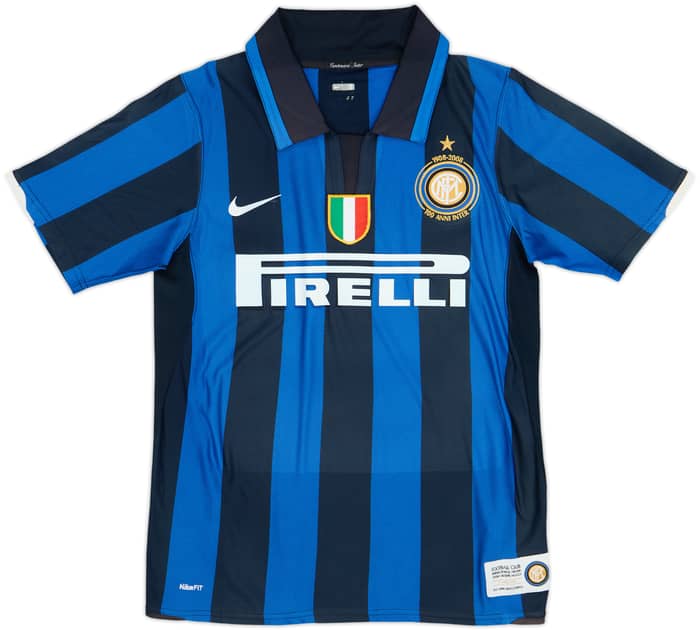 2007-08 Inter de Milán Centenario Local Camiseta - 5/10 - (S)