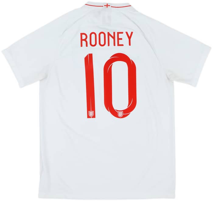 2018-19 England Home Shirt Rooney #10 - 7/10 - (L)