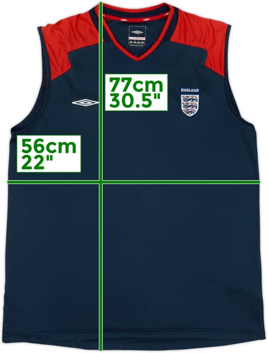 2004-06 England Umbro Training Vest - 7/10 - (XL)