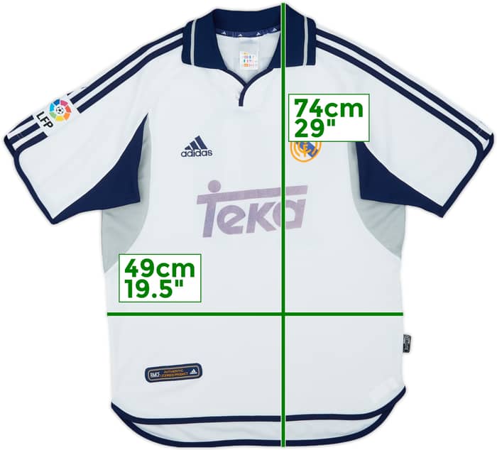 2000-01 Real Madrid Home Shirt Figo #10 - 5/10 - (S)
