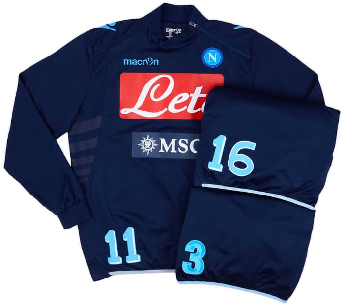 2013-14 Napoli Player Issue 1/4 Zip Training Top # - 5/10