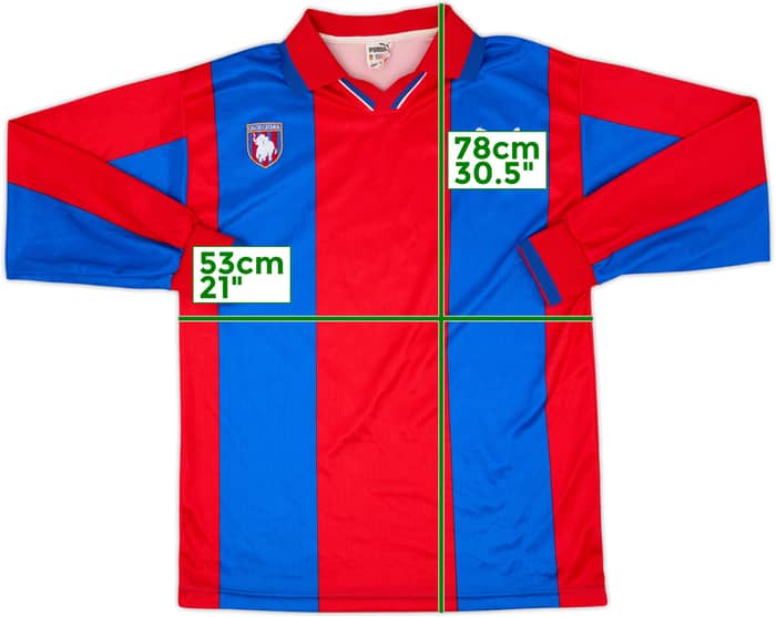 1999-00 Catania Home L/S Shirt - 9/10 - (L)