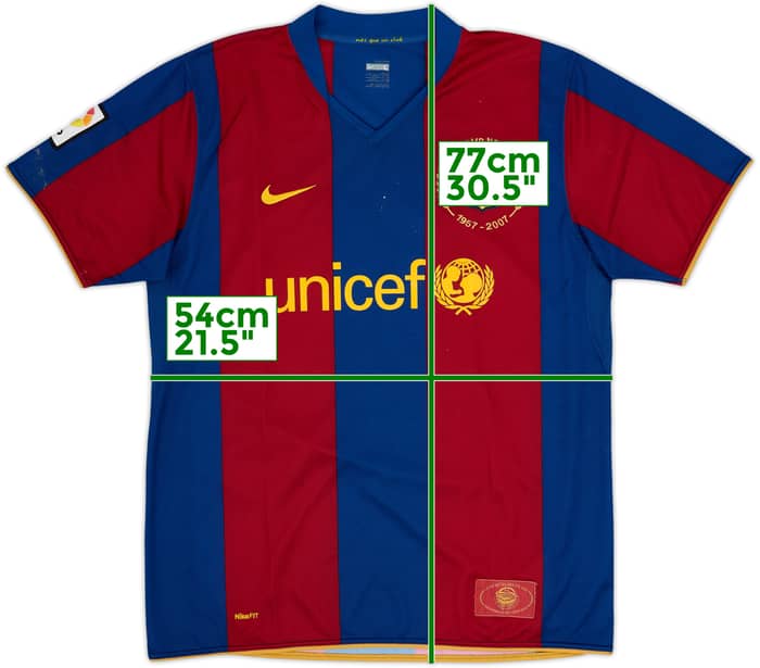 2007-08 Barcelona Home Shirt Ronaldinho #10 - 3/10 - (L)
