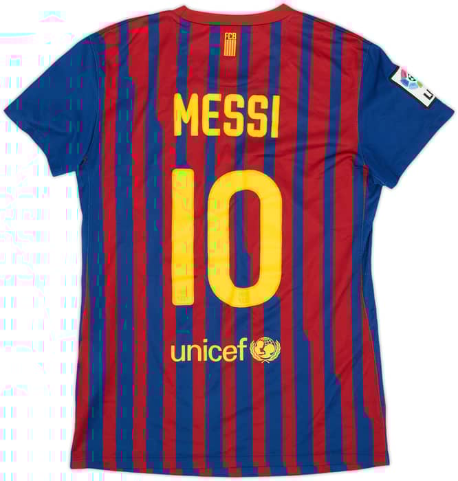 2011-12 Barcelona Home Shirt Messi #10 - 5/10 - (Women's S)