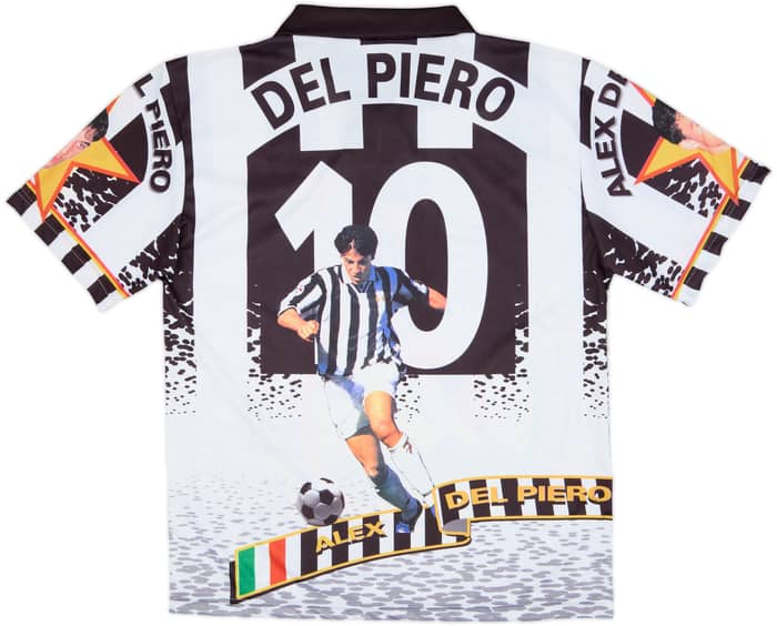 1996-97 Juventus Graphic Fan Shirt Del Piero #10 - 9/10 - (XL)