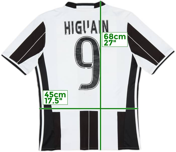 2016-17 Juventus Home Shirt Higuain #9 - 4/10 - (XL.Boys)
