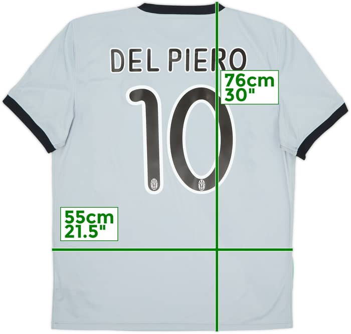Camiseta de visitante del Juventus 2009-10 Del Piero #10 - 8/10 - (L)