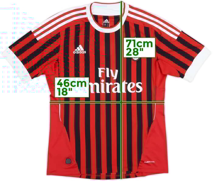 2011-12 AC Milan Home Shirt Pato #7 - 4/10 - (S)