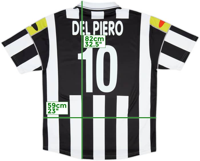 2000-01 Juventus CiaoWeb Home Shirt Del Piero #10 - 8/10 - (XL)