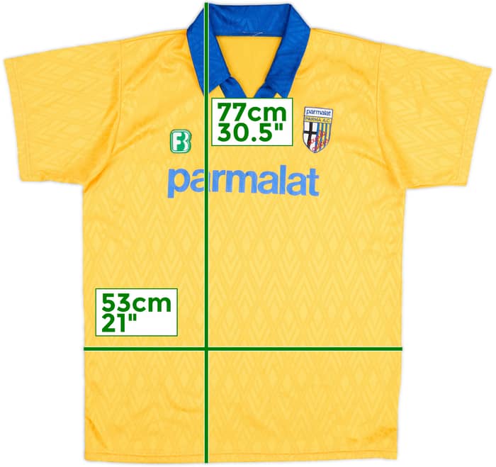Camiseta Effebi 'Scuola Calcio' de entrenamiento del Parma 1990-92 - 8/10 - (L)