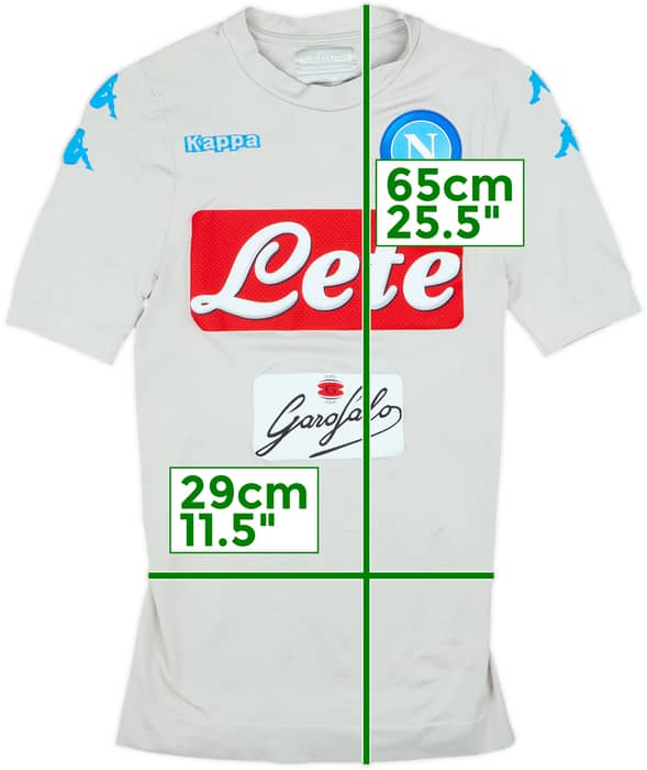 2016-17 Napoli Authentic Kombat Fit European Fourth Shirt - 9/10 - (S/M)