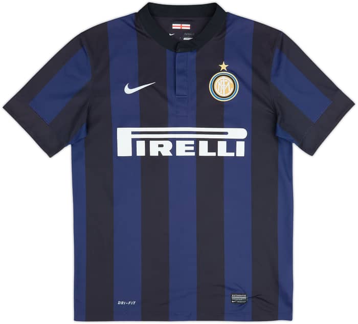 2013-14 Inter Milan Home Shirt J. Zanetti #4 - 8/10 - (M)