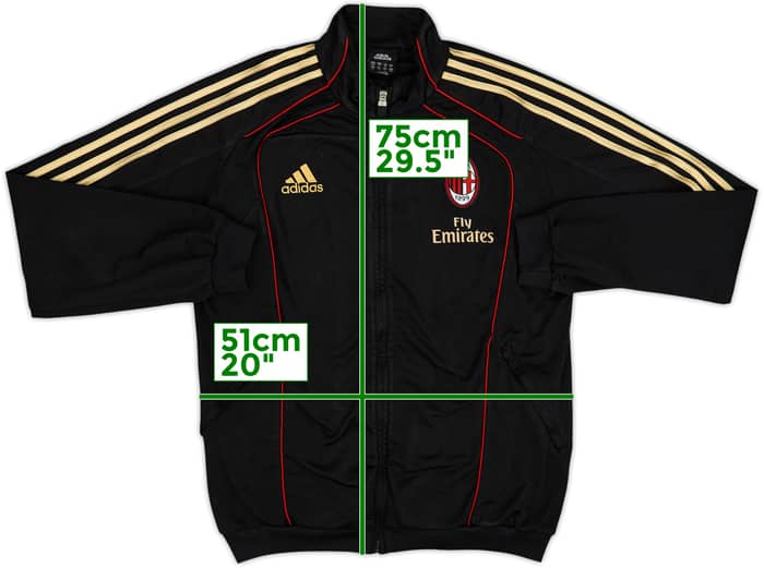 2010-11 AC Milan adidas Track Jacket - 7/10 - (M/L)