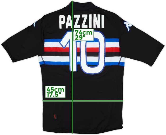 Camiseta de la tercera equipación de la Sampdoria 2004-05 Pazzini #10 - 5/10 - (L)
