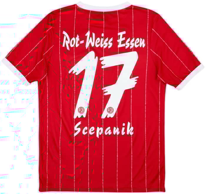 2018-19 Rot-Weiss Essen Home Shirt Scepanik #17 - 9/10 - (XS)