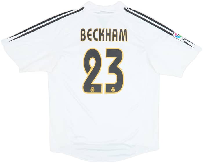 2004-05 Real Madrid Home Shirt Beckham #23 - 8/10 - (L)