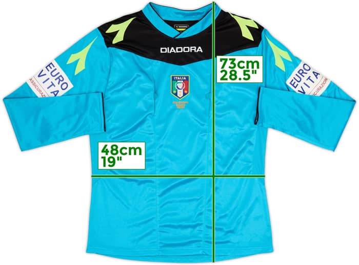 2015-17 Italy Diadora Referee L/S Shirt - 6/10 - (M)