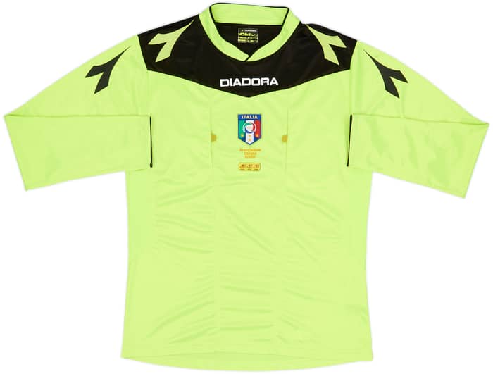 2015-16 Italy Diadora Referee L/S Shirt - 8/10 - (M)