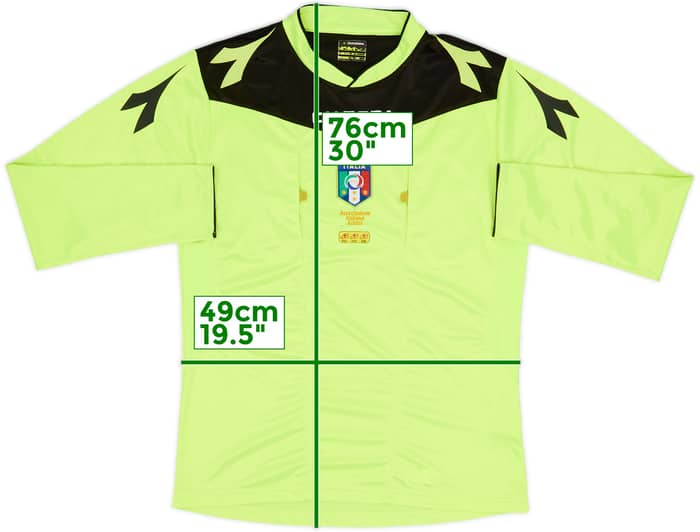 2015-16 Italy Diadora Referee L/S Shirt - 8/10 - (M)