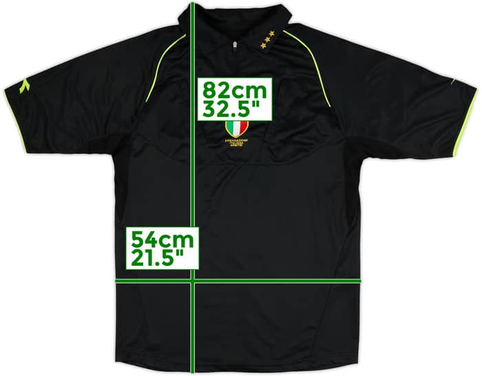 2007-09 Italy Diadora Referee Issue Shirt (Gianluca Rocchi) Rocchi - 9/10 - (L)
