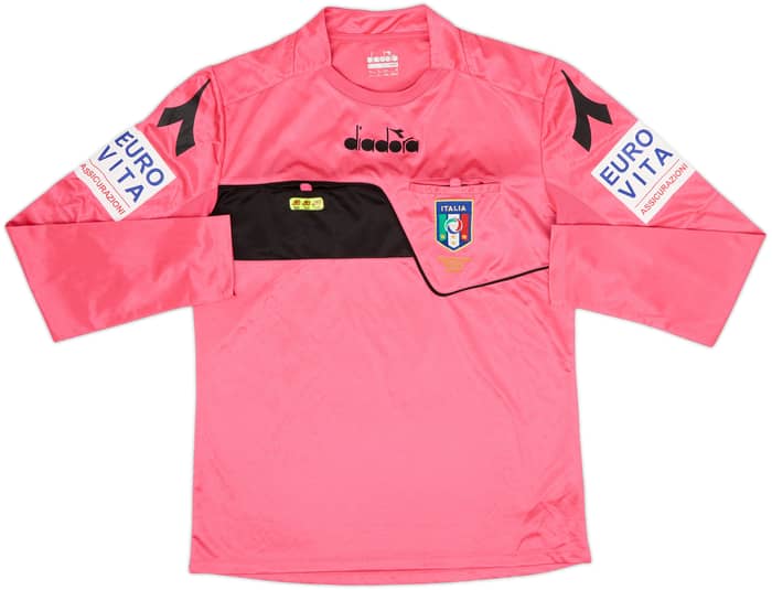 2018-19 Italy Diadora Referee L/S Shirt - 9/10 - (M)