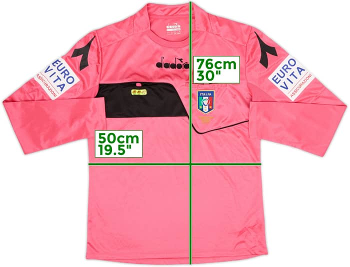 2018-19 Italy Diadora Referee L/S Shirt - 9/10 - (M)