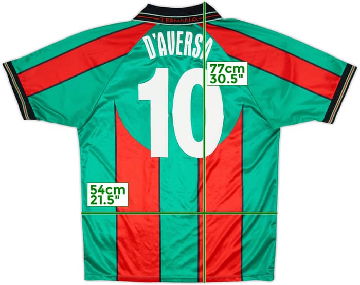 Camiseta de local del Ternana 2001-02 D'Aversa #10 - 9/10 - (XL)