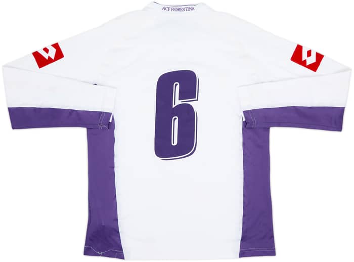 2007-08 Fiorentina Away L/S Shirt #6 - 7/10 - (L)