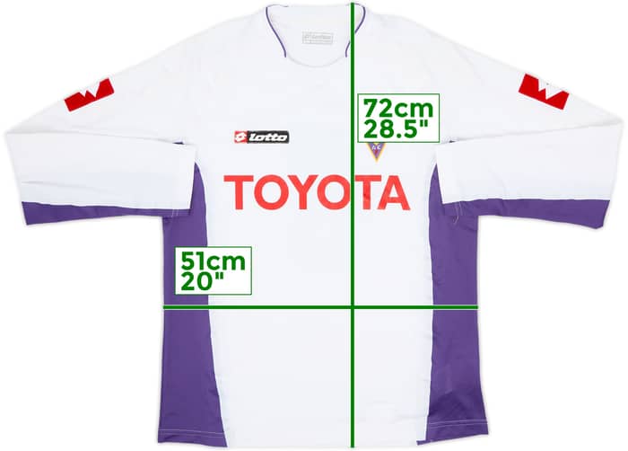 2007-08 Fiorentina Away L/S Shirt #6 - 7/10 - (L)