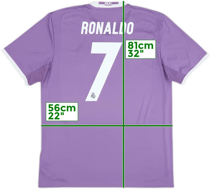 2016-17 Real Madrid Away Shirt Ronaldo #7 - 8/10 - (XL)