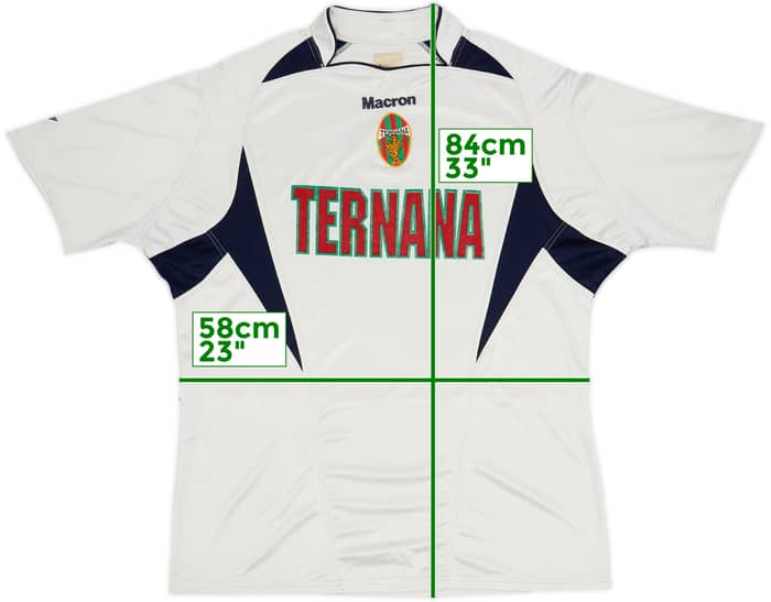 Camiseta Macron de entrenamiento del Ternana 2005-06 - 8/10 - (XL)