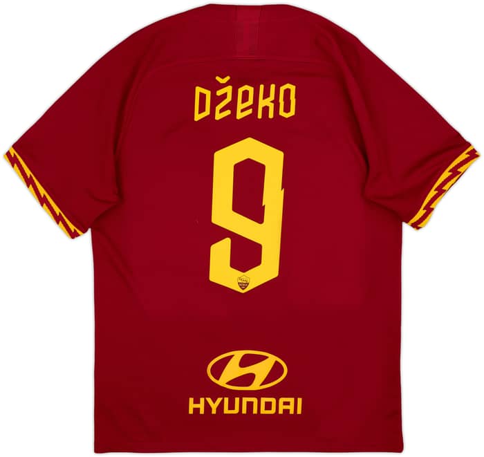 2019-20 Roma Home Shirt Dzeko #9 - 8/10 - (M)